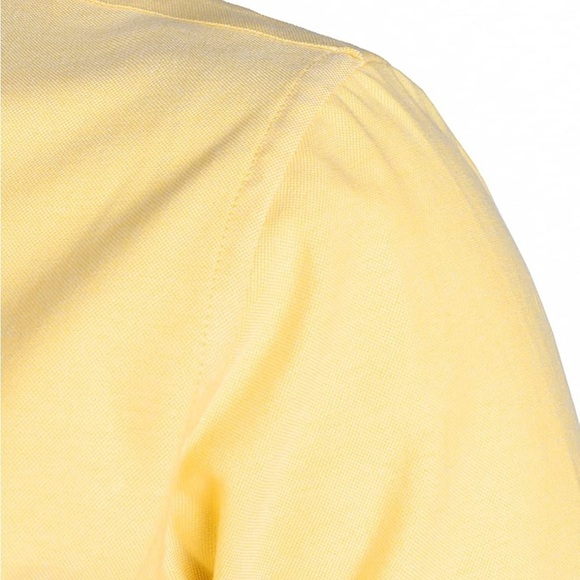 💛 ZEROYAA Men's Casual Slim Fit Long Sleeve Button Down Oxford Shirts size Small - Picture 5 of 7